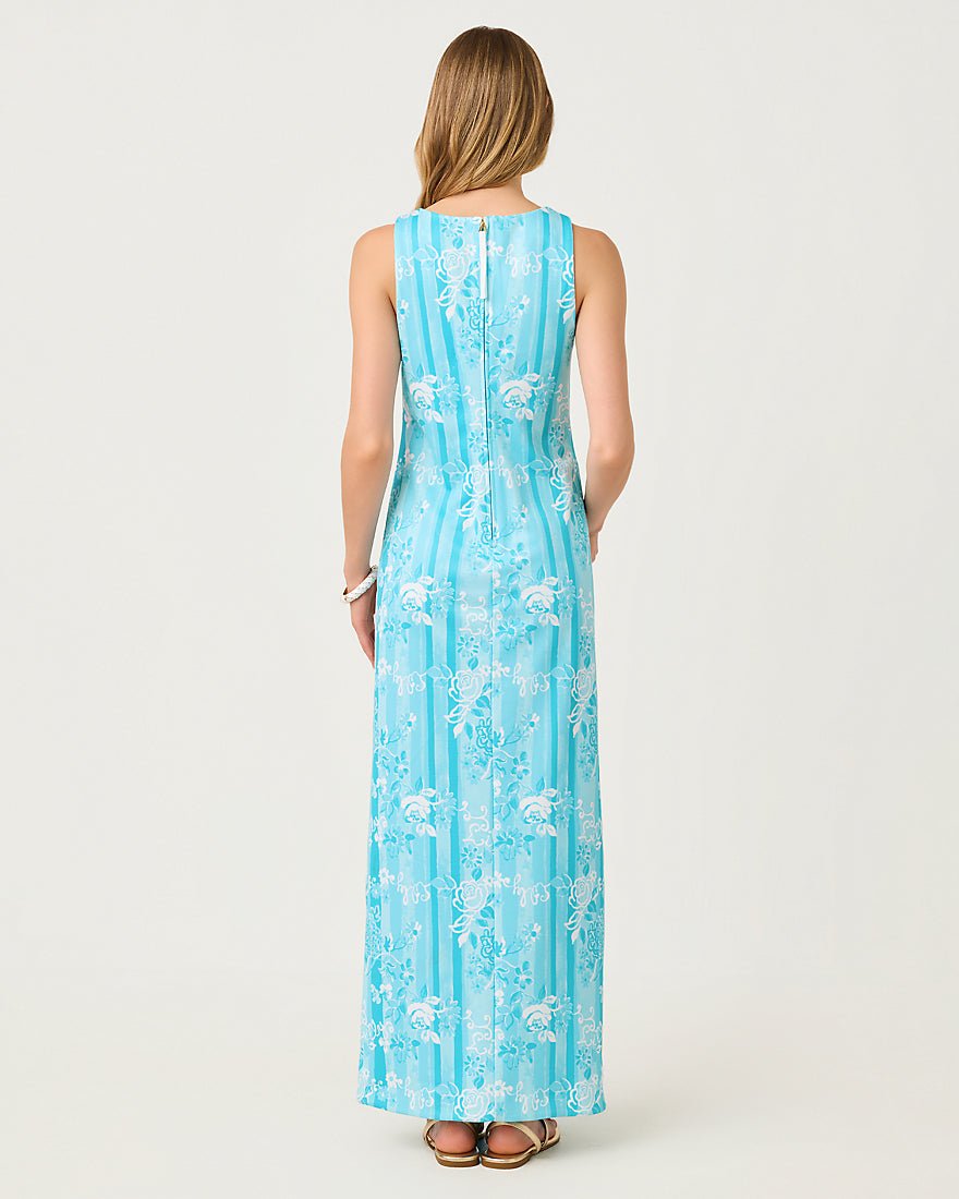 Lilly Pulitzer - Melodie Maxi Dress - Capri Blue Roseys Petals