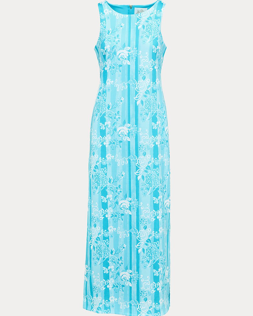 Lilly Pulitzer - Melodie Maxi Dress - Capri Blue Roseys Petals