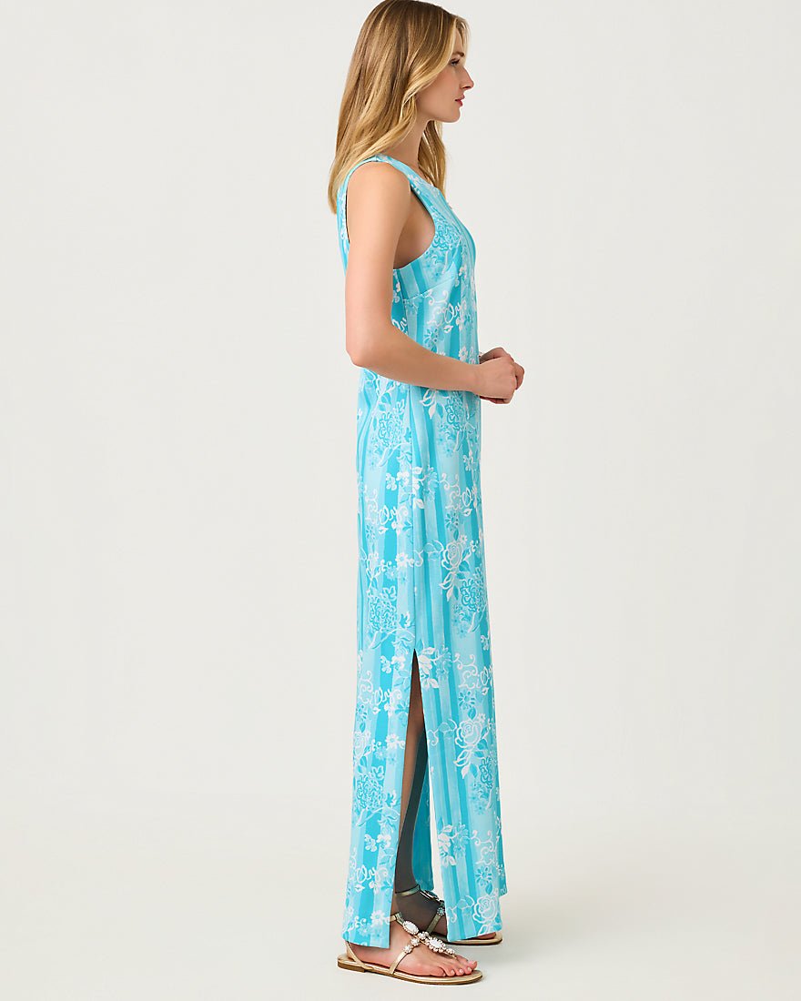 Lilly Pulitzer - Melodie Maxi Dress - Capri Blue Roseys Petals