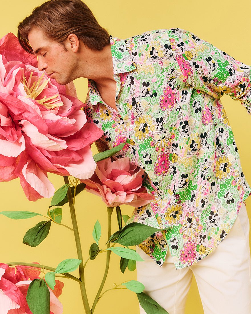 Lilly Pulitzer - Mens Stuff Addison Shirt - Multi Throwback Disney