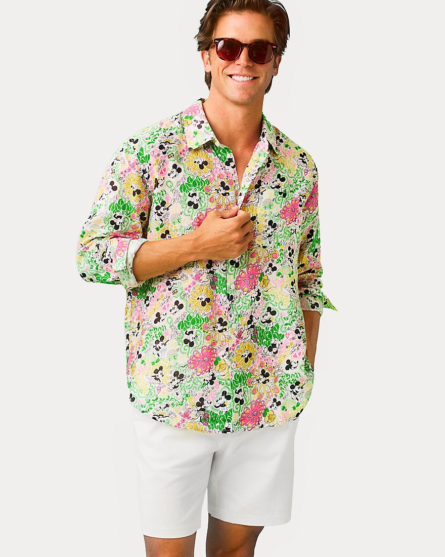 Lilly Pulitzer - Mens Stuff Addison Shirt - Multi Throwback Disney