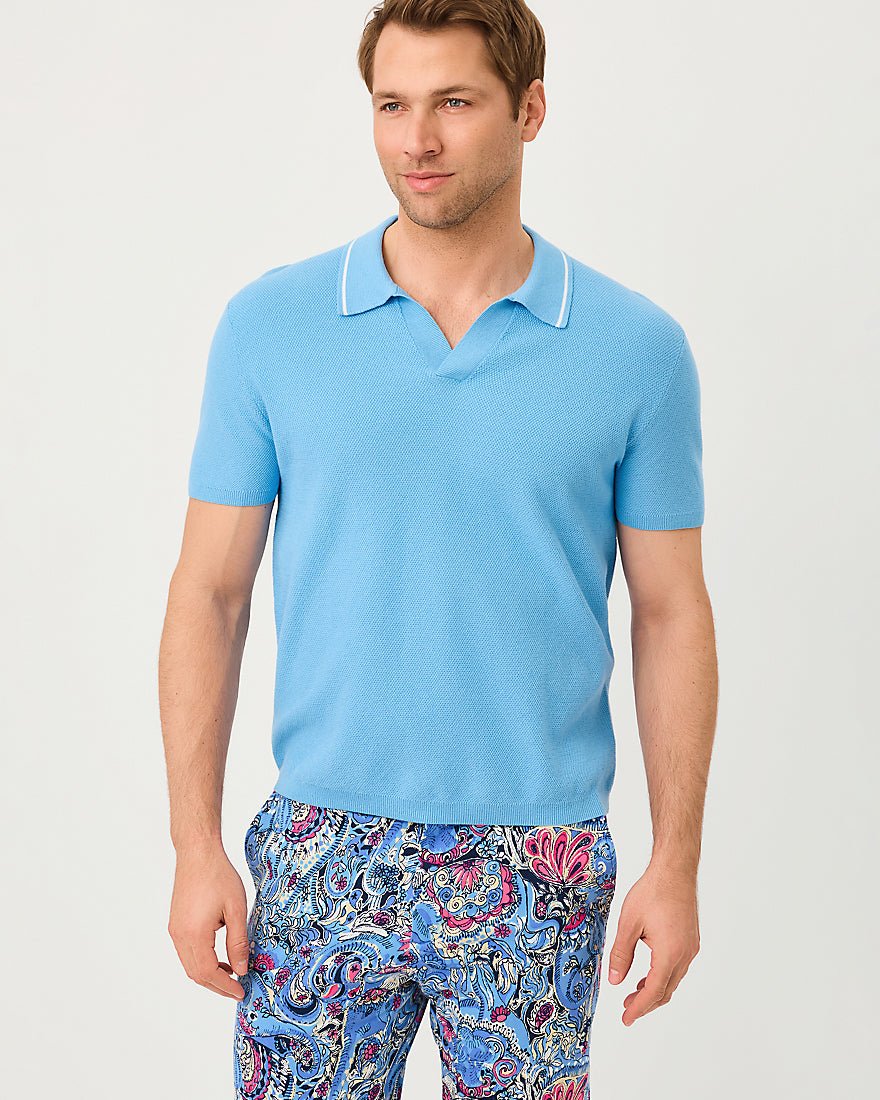 Lilly Pulitzer - Mens Stuff Devonn Sweater - Baltic Sea