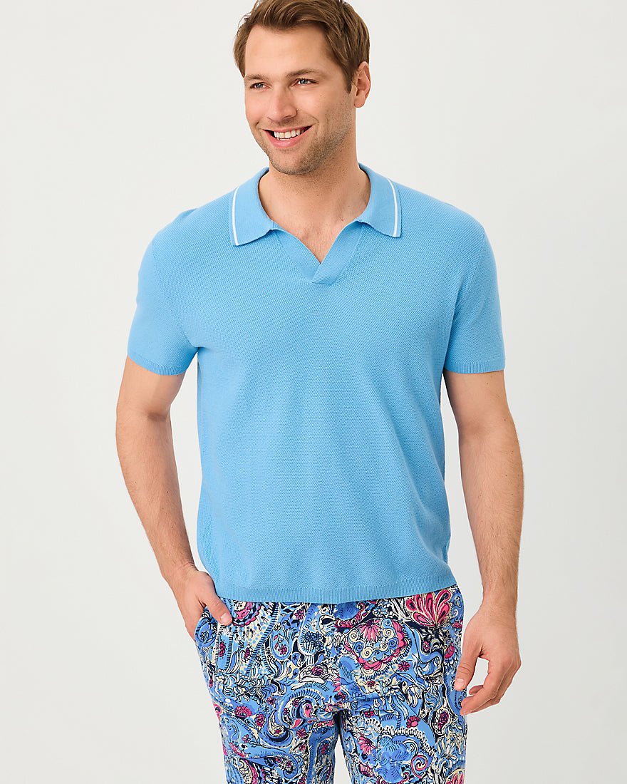 Lilly Pulitzer - Mens Stuff Devonn Sweater - Baltic Sea
