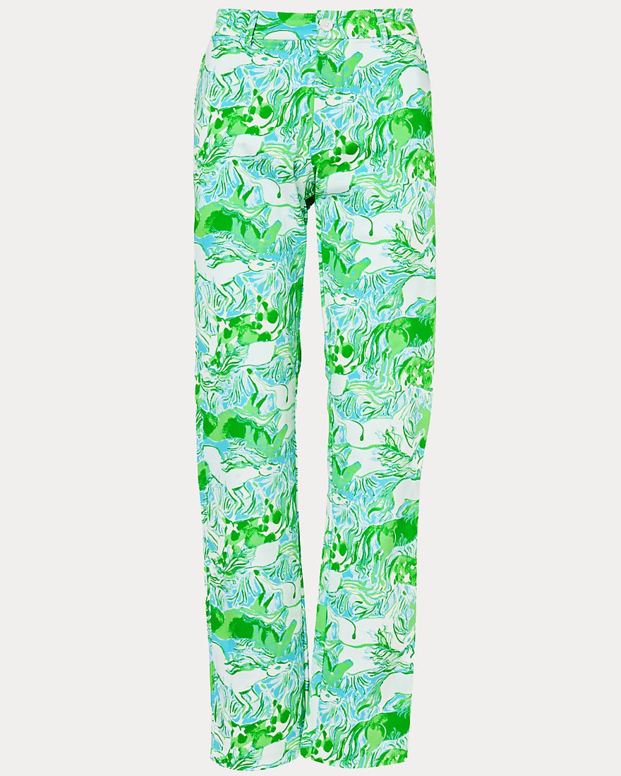 Lilly Pulitzer - Mens Stuff Mizner Stretch Pant - Capri Blue Galloping Gals