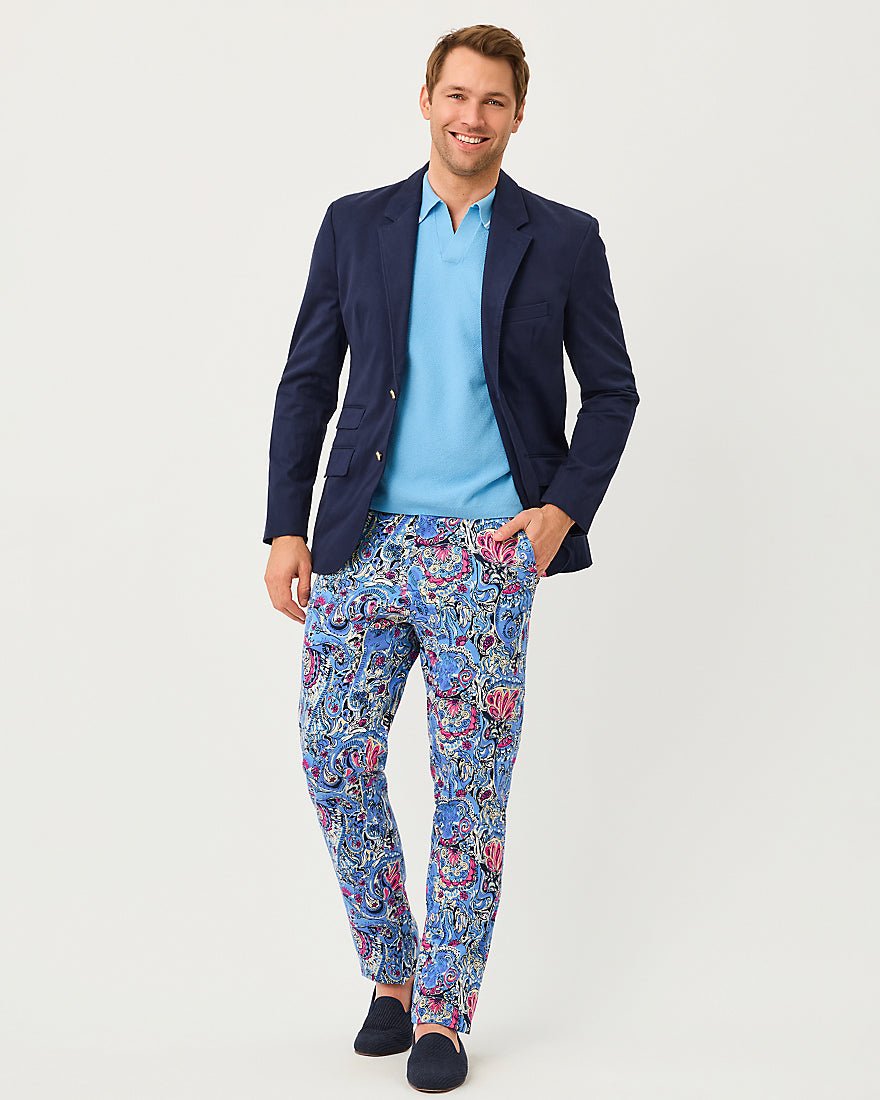 Lilly Pulitzer - Mens Stuff Mizner Stretch Pant - Multi Paisley Parade