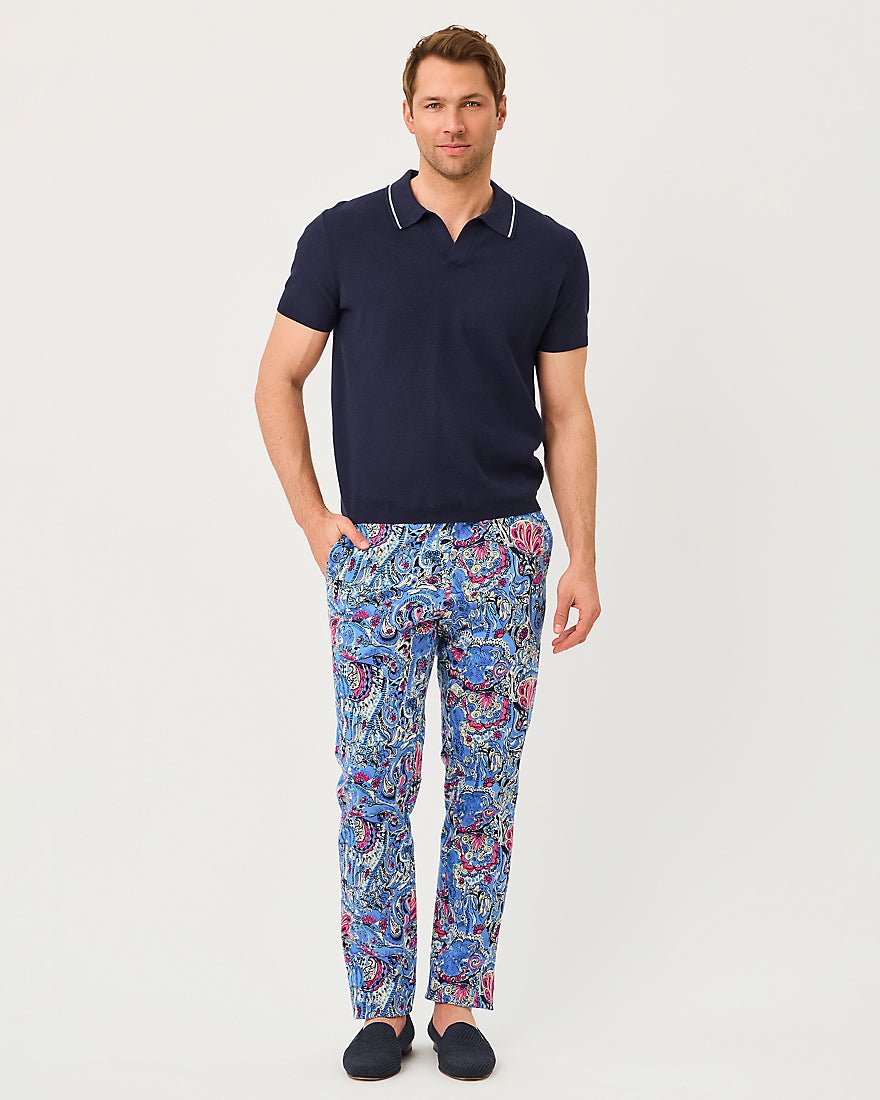 Lilly Pulitzer - Mens Stuff Mizner Stretch Pant - Multi Paisley Parade