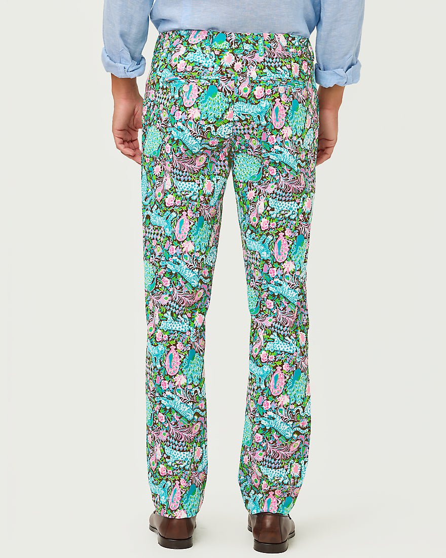Lilly Pulitzer - Mens Stuff Mizner Stretch Pant - Multi Royal Zoo