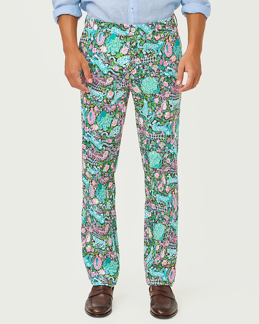 Lilly Pulitzer - Mens Stuff Mizner Stretch Pant - Multi Royal Zoo
