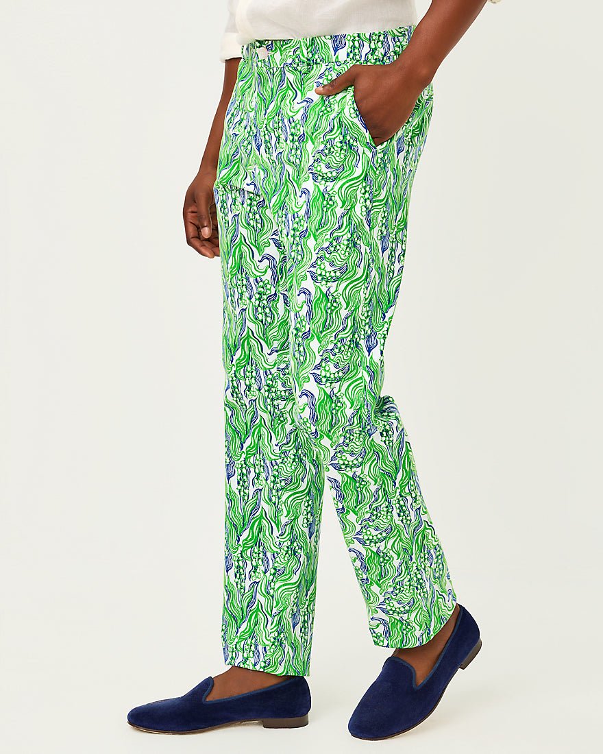 Lilly Pulitzer - Mens Stuff Mizner Stretch Pant - Putting Green Lilly Of The Valley