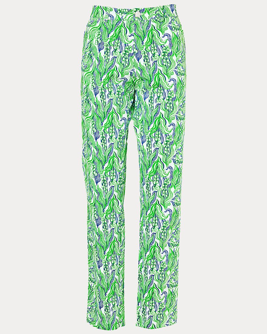 Lilly Pulitzer - Mens Stuff Mizner Stretch Pant - Putting Green Lilly Of The Valley