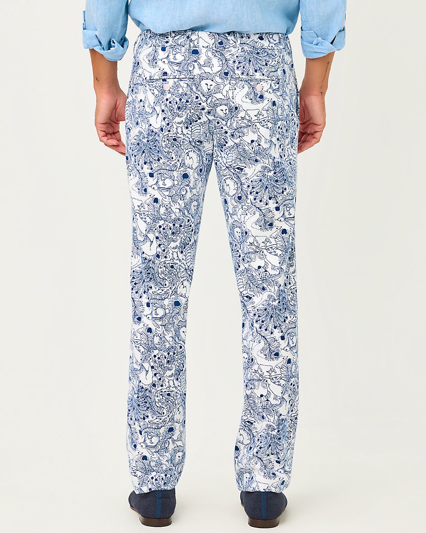 Lilly Pulitzer - Mens Stuff Mizner Stretch Pant - Starlight Navy Zoology