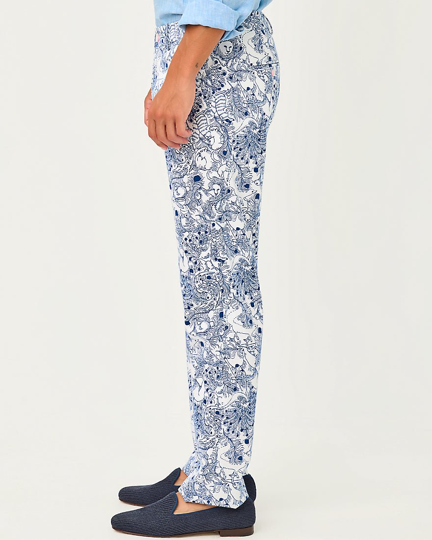 Lilly Pulitzer - Mens Stuff Mizner Stretch Pant - Starlight Navy Zoology