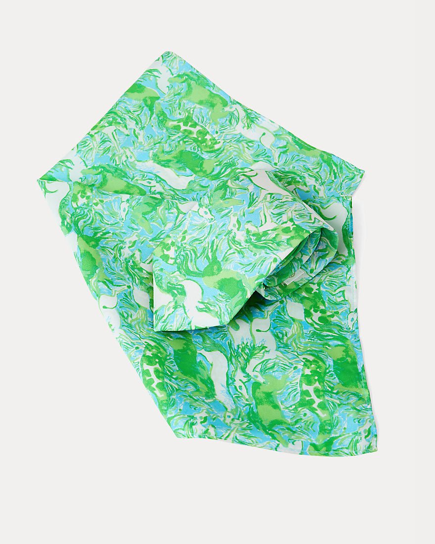 Lilly Pulitzer - Mens Stuff Tie And Pocket - Capri Blue Galloping Gals