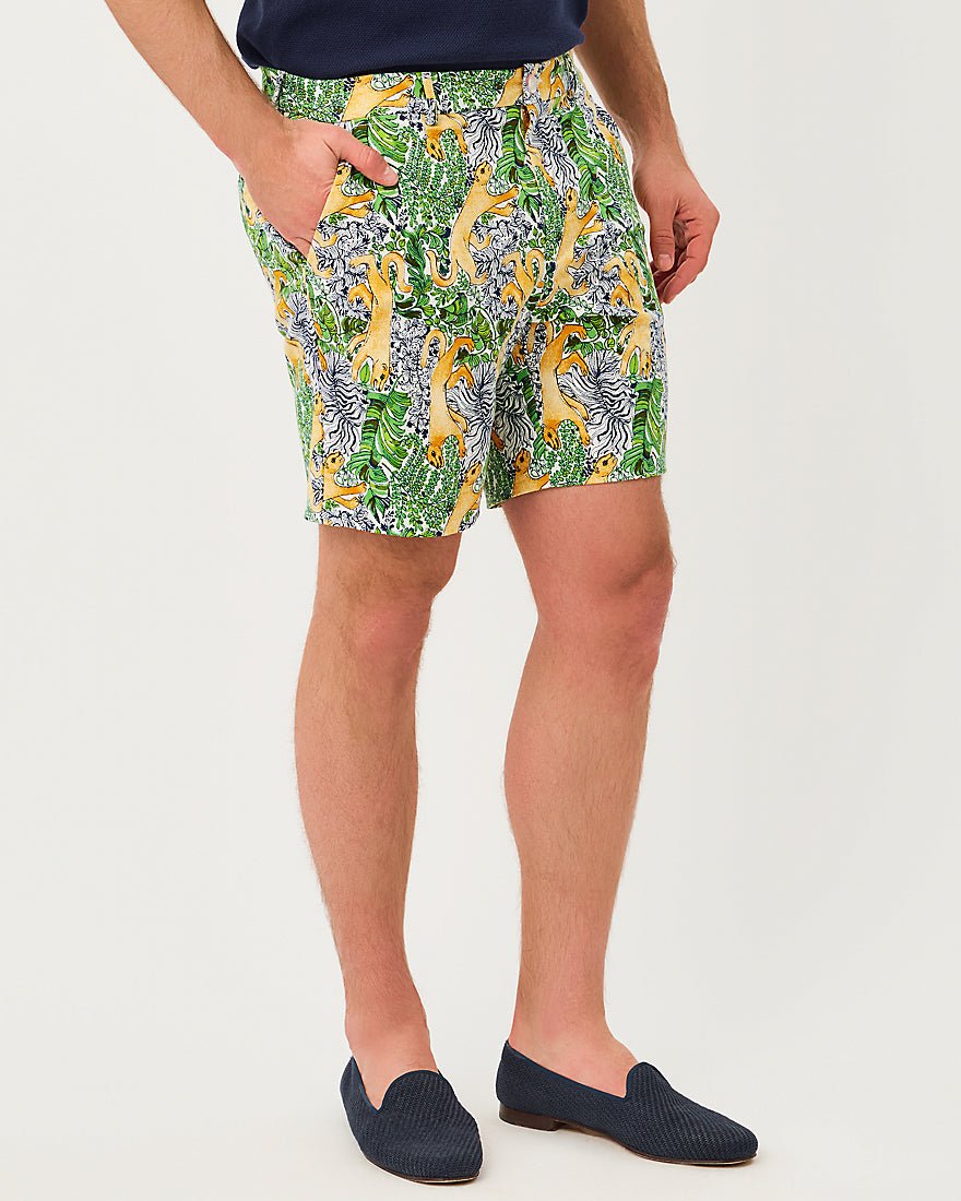 Lilly Pulitzer - Mens Stuff Volk Stretch Short - Multi Lil Palm Prowl