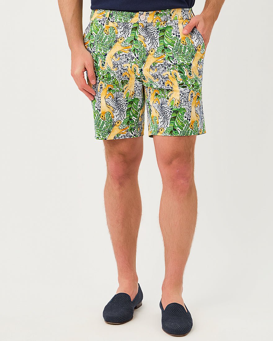 Lilly Pulitzer - Mens Stuff Volk Stretch Short - Multi Lil Palm Prowl
