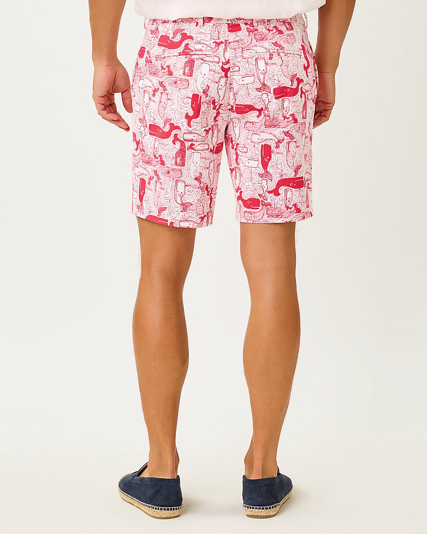 Lilly Pulitzer - Mens Stuff Volk Stretch Short - Paradise Punch Thar She Blows