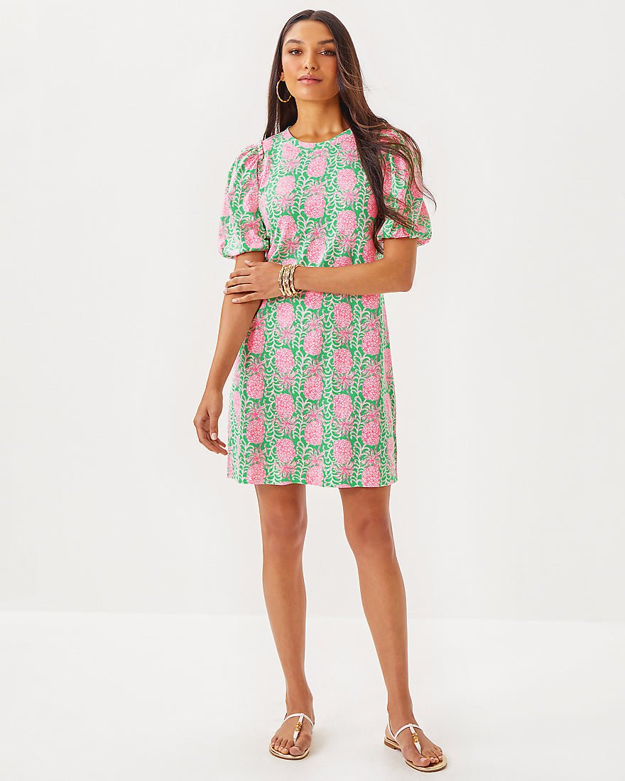 Lilly Pulitzer - Mercer Dress - Fauna Green Party Like A Pineapple