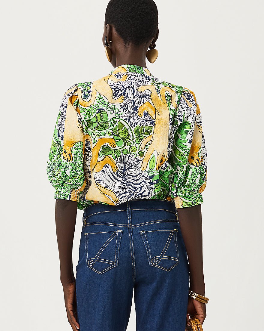 Lilly Pulitzer - Mialeigh Top - Multi Palm Prowl