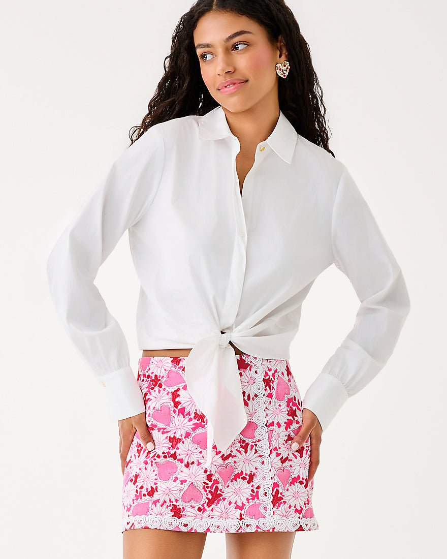 Lilly Pulitzer - Michelina Mini Skort - Coconut Dear Heart