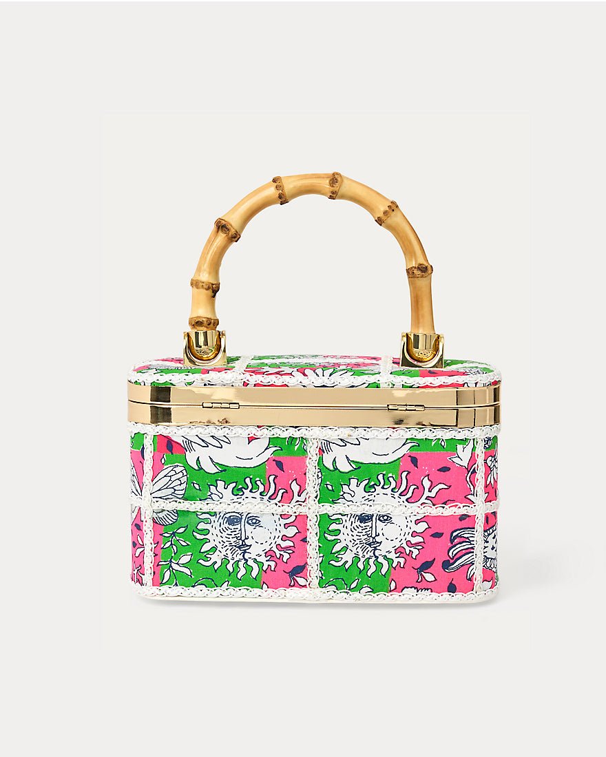 Lilly Pulitzer - Millie Top Handle Bag - Cherry Blossom Pink Lil Chicken Check