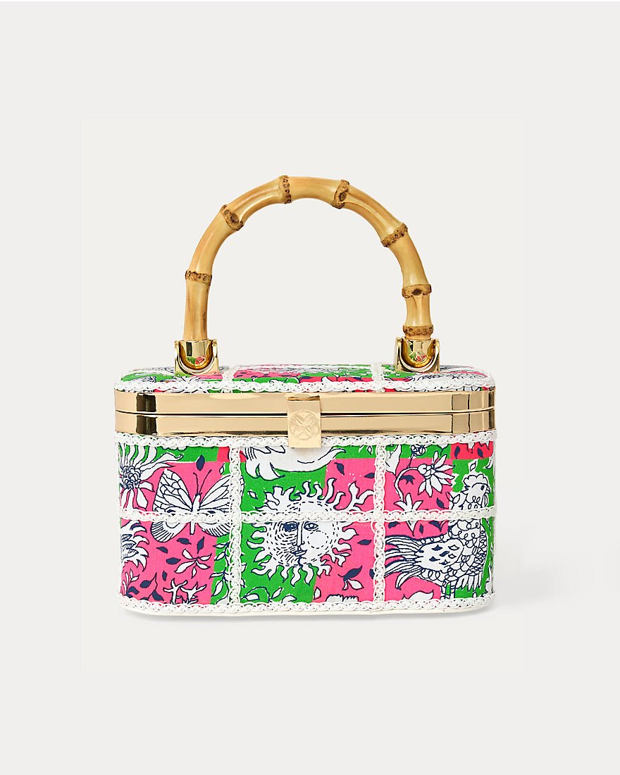 Lilly Pulitzer - Millie Top Handle Bag - Cherry Blossom Pink Lil Chicken Check