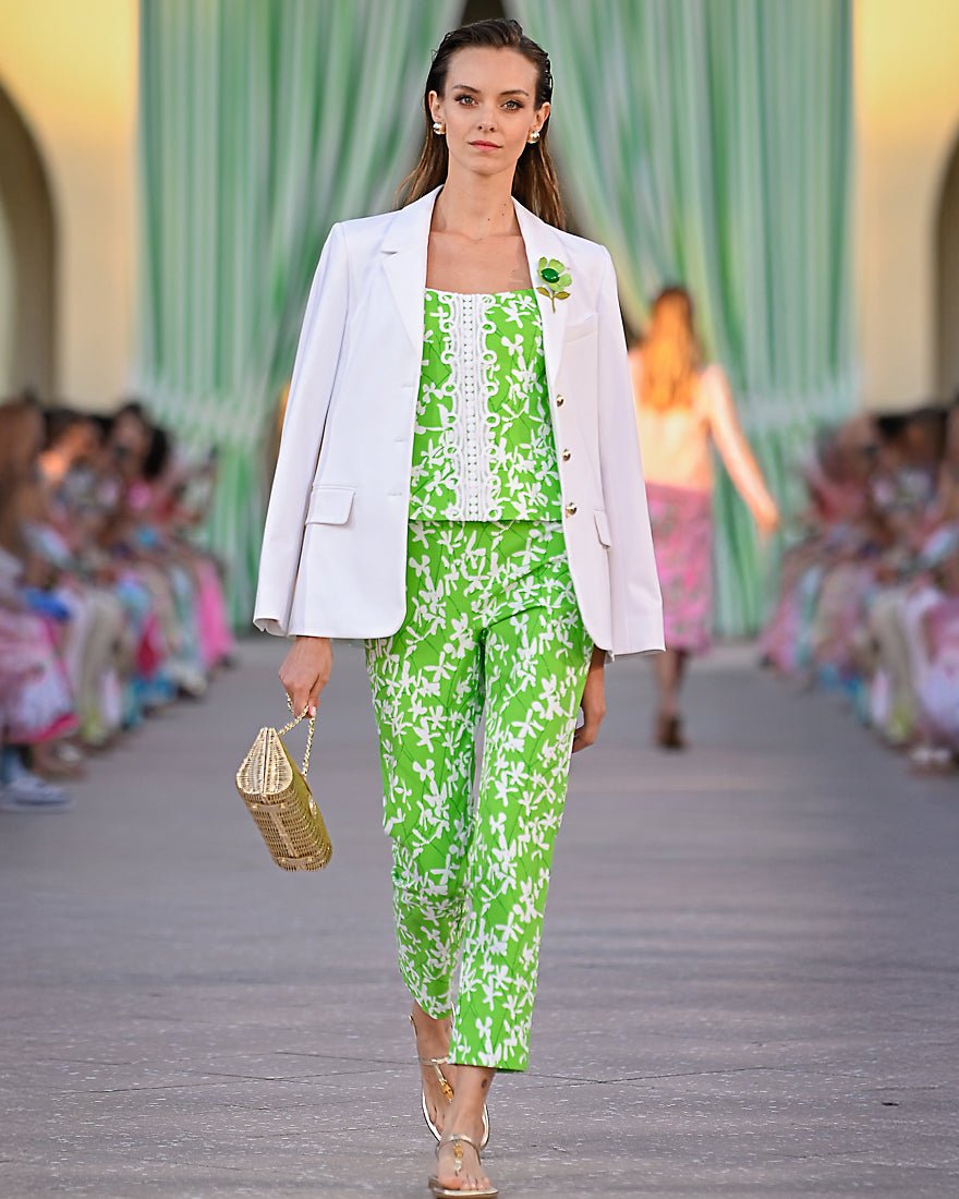 Lilly Pulitzer - Nancee Crop Pant - Crocodile Green Liza