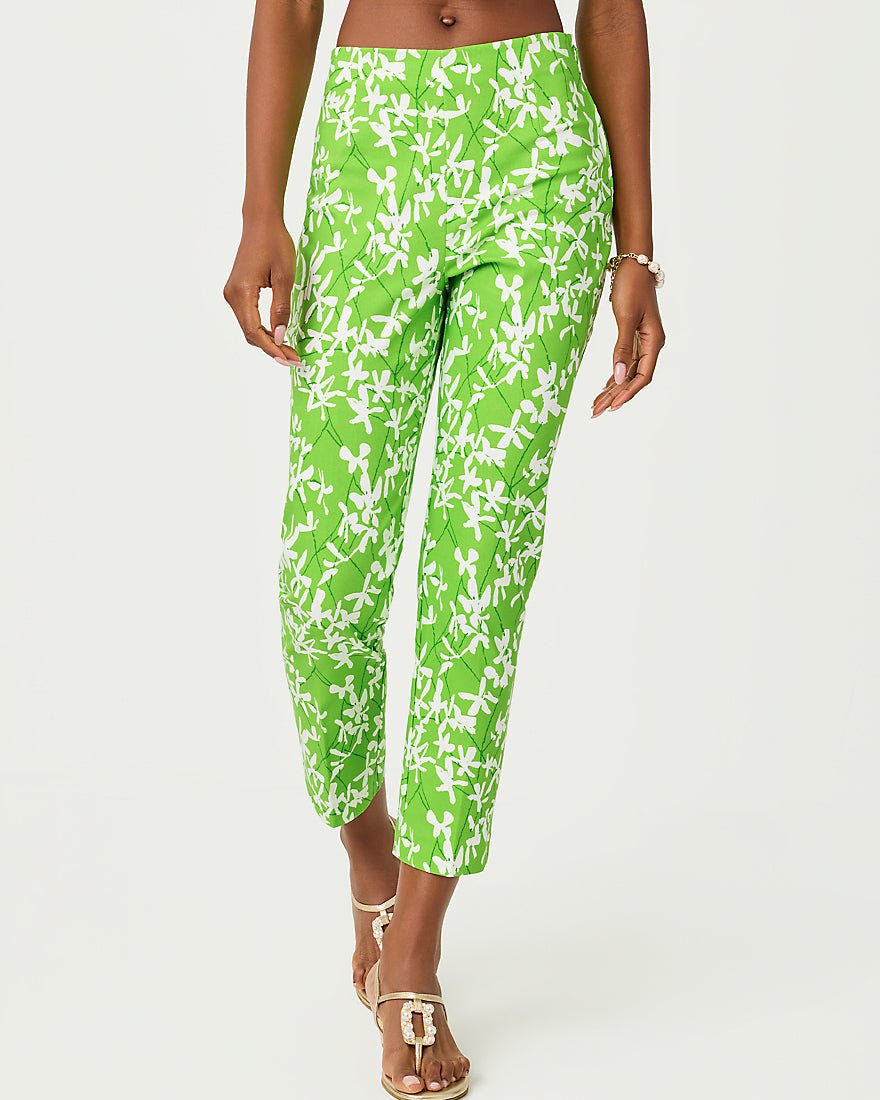 Lilly Pulitzer - Nancee Crop Pant - Crocodile Green Liza