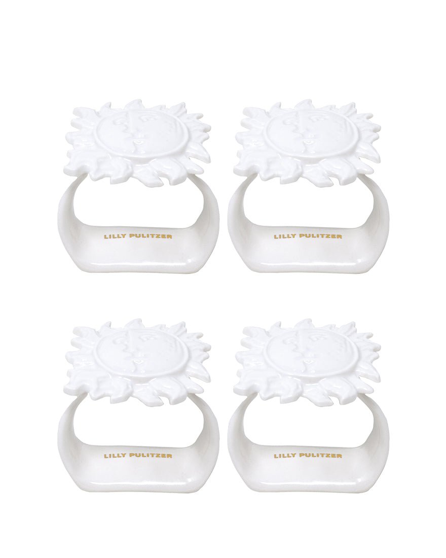 Lilly Pulitzer - Napkin Ring Set - Sun Tiles Home