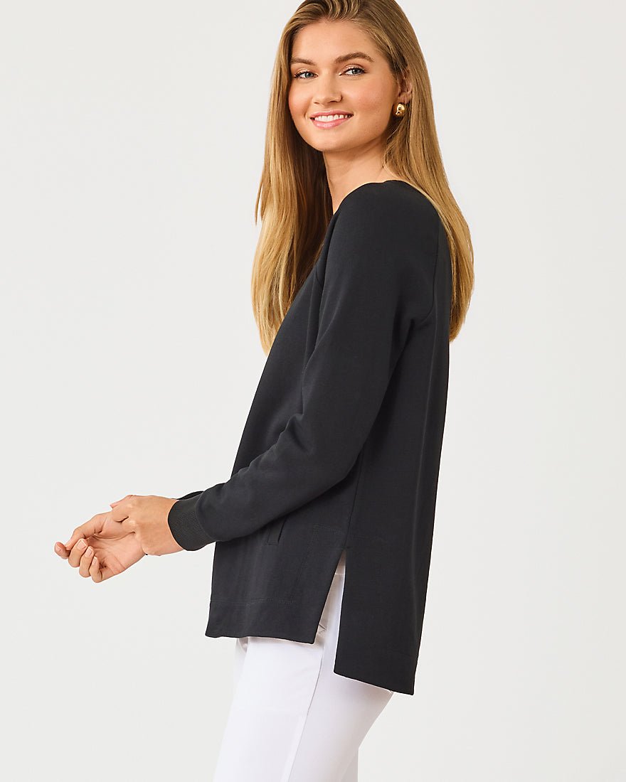 Lilly Pulitzer - New Beach Comber Pullover - Noir