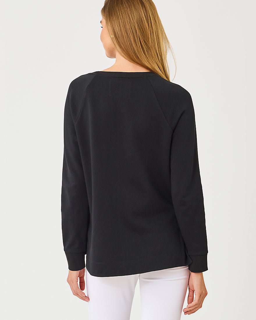 Lilly Pulitzer - New Beach Comber Pullover - Noir