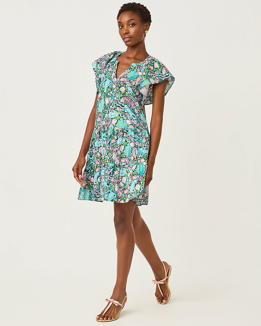 Lilly Pulitzer - Norella Linen Dress - Multi Royal Zoo