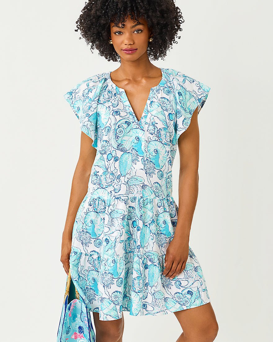 Lilly Pulitzer - Norella Linen Dress - Resort White Shell Shine