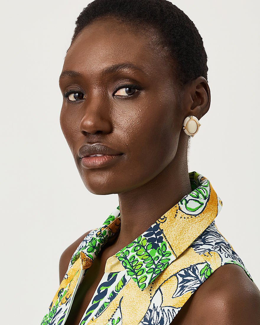 Lilly Pulitzer - Palm Prowl Earrings - Coconut