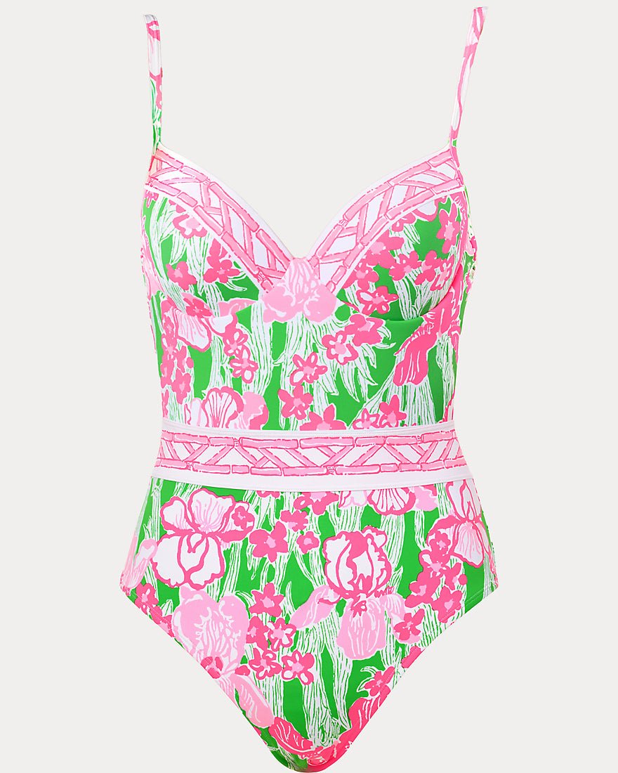 Lilly Pulitzer - Palma One Piece Swimsuit - Putting Green Hannah