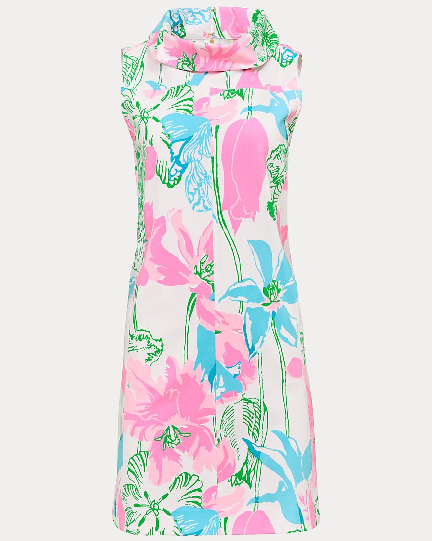 Lilly Pulitzer - Payson Dress - Resort White Oversized Viney Liney