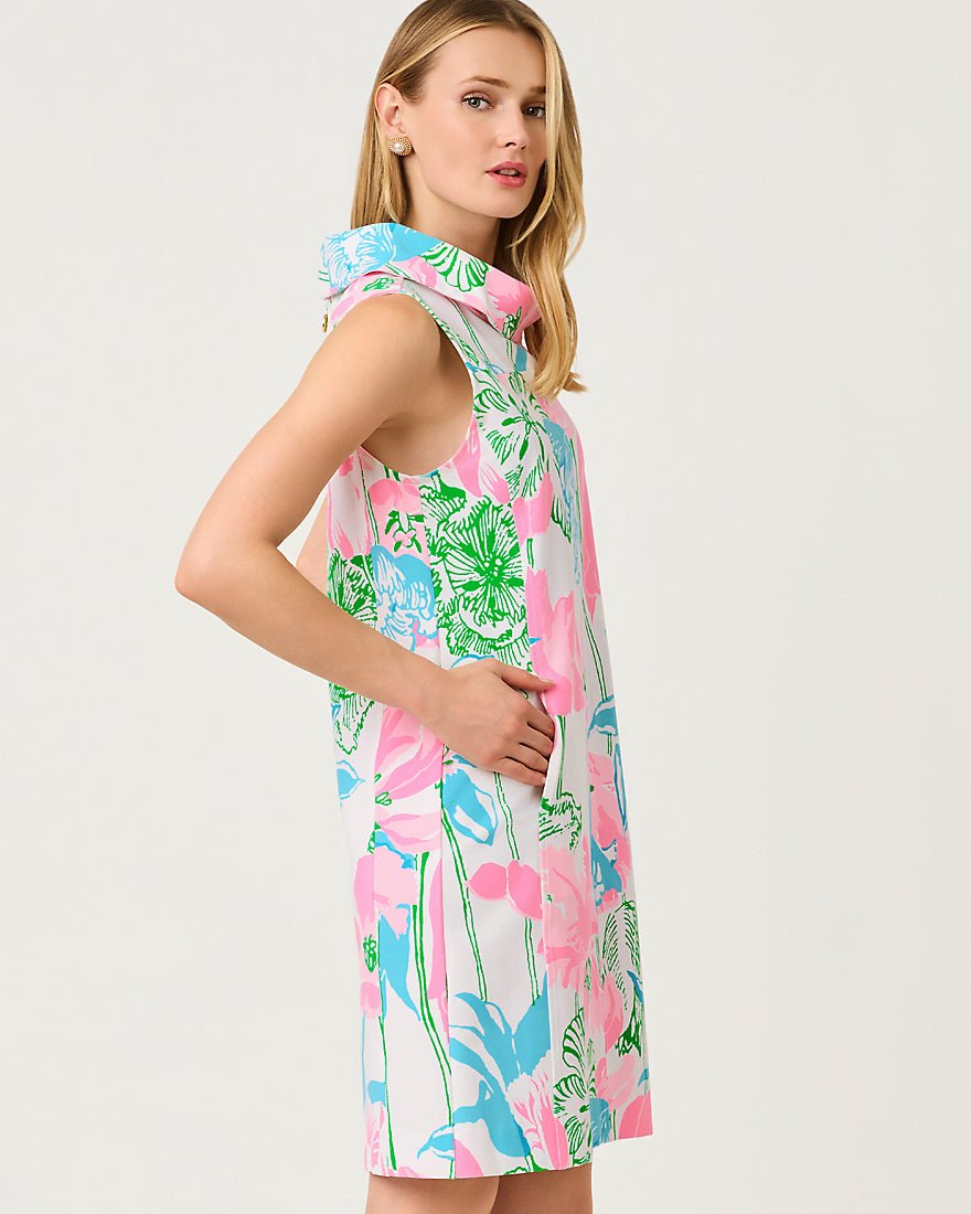 Lilly Pulitzer - Payson Dress - Resort White Oversized Viney Liney