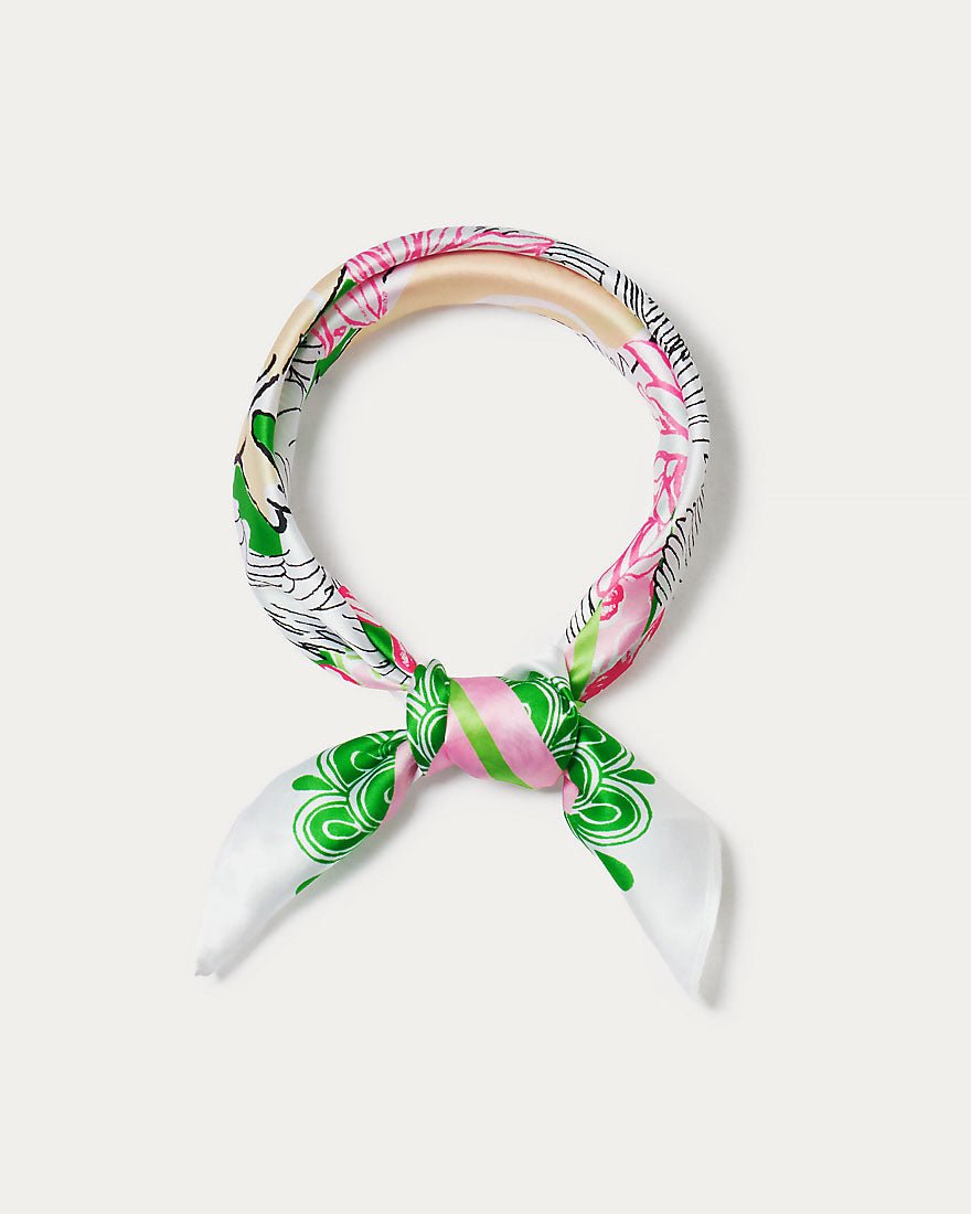 Lilly Pulitzer - Poinciana Silk Scarf - Multi Nine Lives Society
