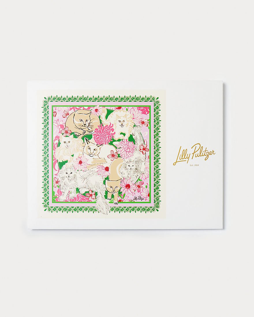 Lilly Pulitzer - Poinciana Silk Scarf - Multi Nine Lives Society