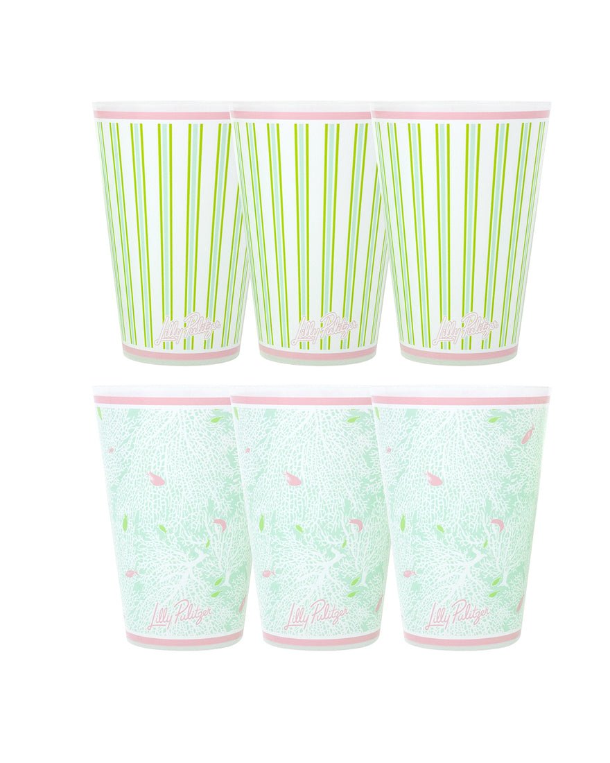 Lilly Pulitzer - Pool Cup Set - Mint Condition Fantastical
