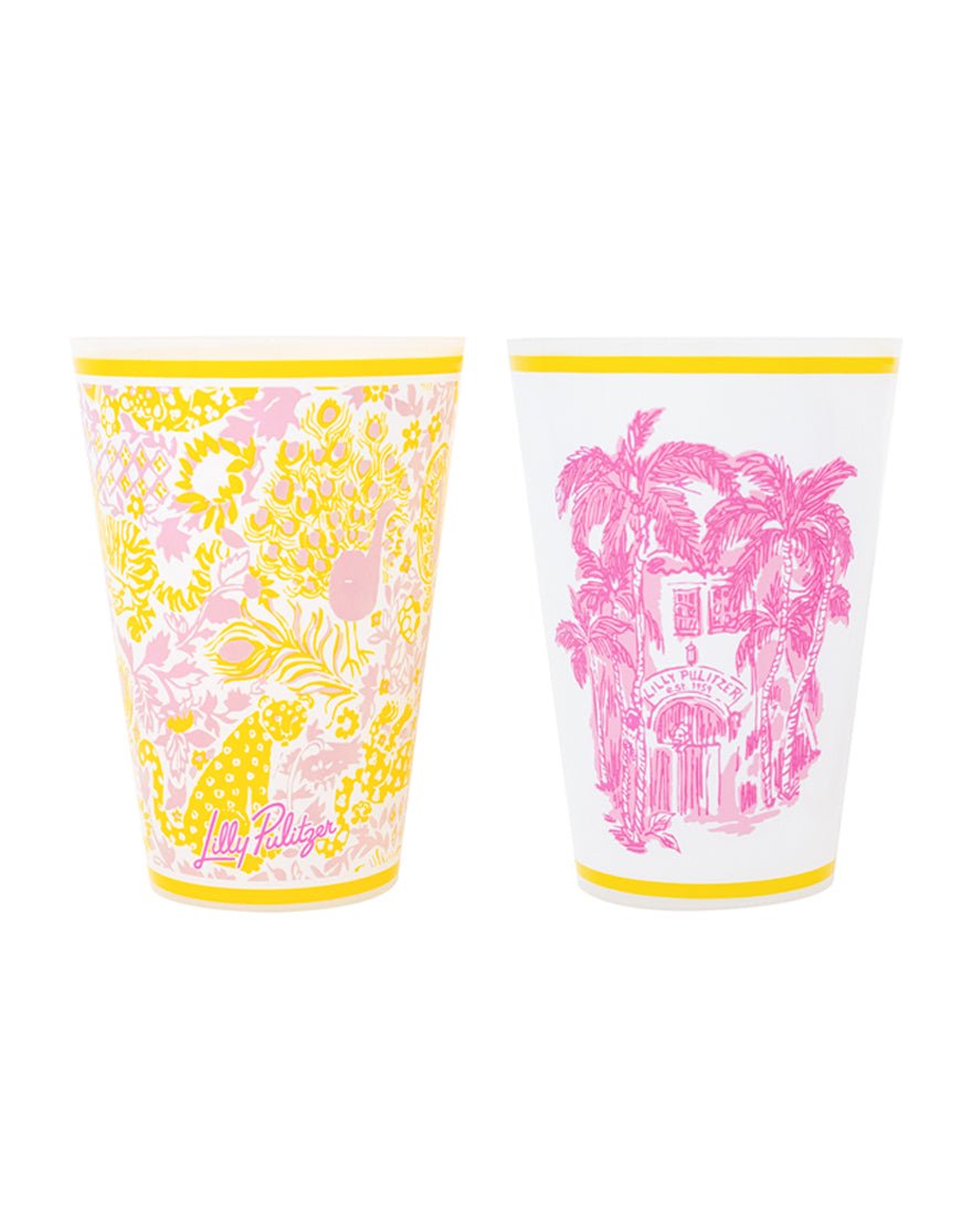 Lilly Pulitzer - Pool Cup Set - Royal Zoo