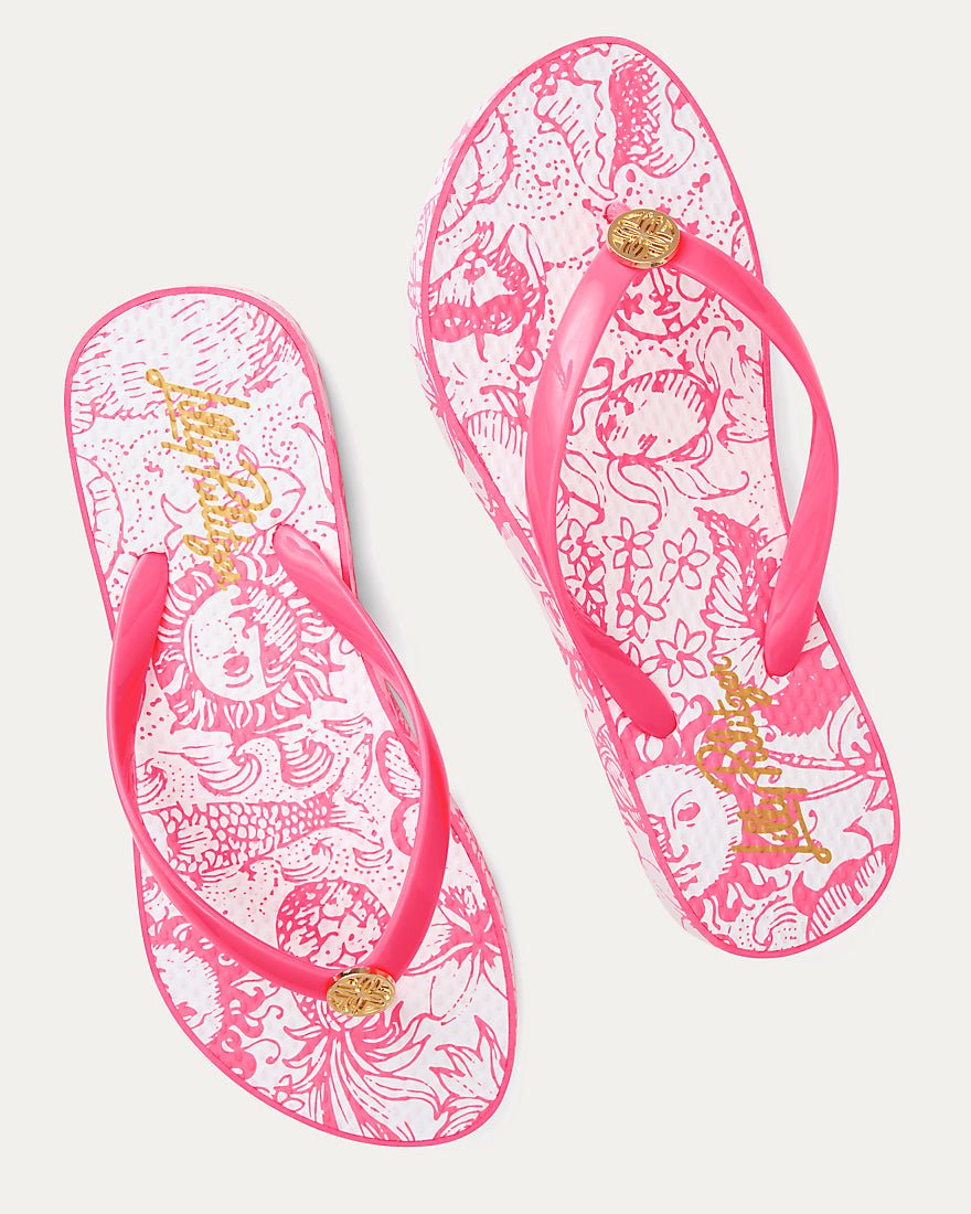 Lilly Pulitzer - Pool Flip Flop - Cherry Blossom Pink Fleur De Lilly