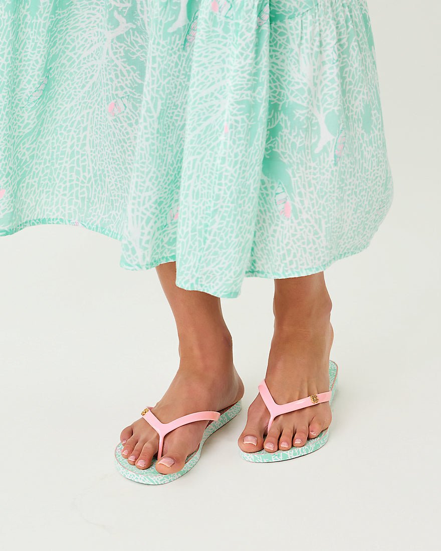 Lilly Pulitzer - Pool Flip Flop - Mint Condition Fantastical