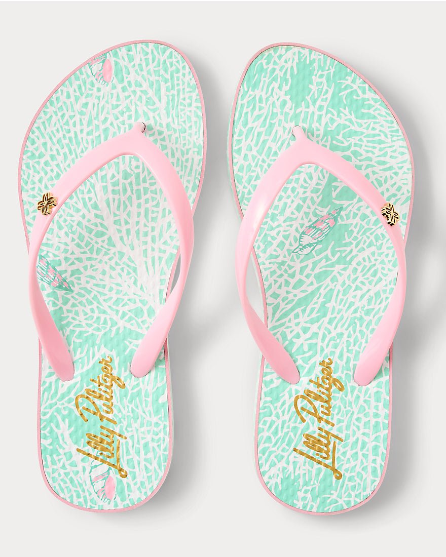 Lilly Pulitzer - Pool Flip Flop - Mint Condition Fantastical