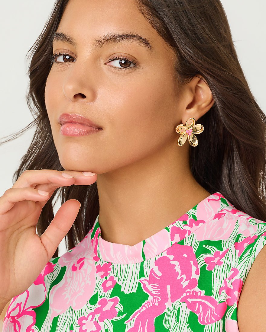 Lilly Pulitzer - Poppyland Earrings - Cherry Blossom Pink