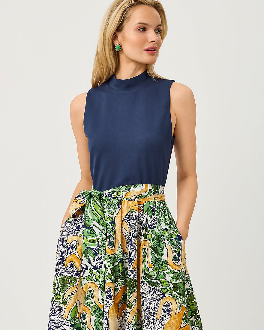 Lilly Pulitzer - Prima Midi Dress - Multi Palm Prowl