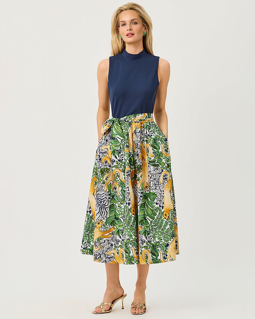 Lilly Pulitzer - Prima Midi Dress - Multi Palm Prowl