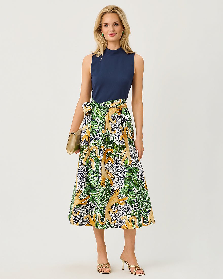 Lilly Pulitzer - Prima Midi Dress - Multi Palm Prowl