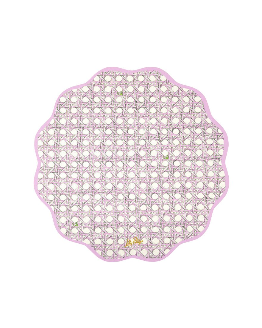 Lilly Pulitzer - Reversible Placemat - Oleander Pink Tropical Tiles
