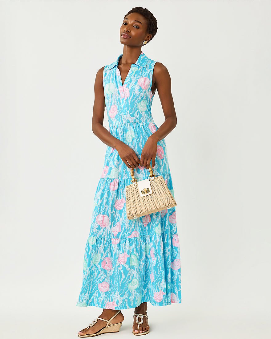 Lilly Pulitzer - Riegan Maxi Dress - Capri Blue Shelden