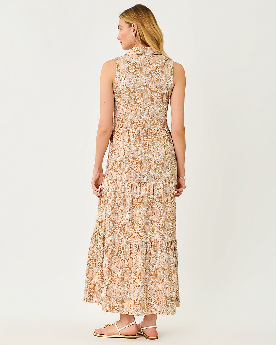 Lilly Pulitzer - Riegan Maxi Dress - Iced Latte Jims Stuff